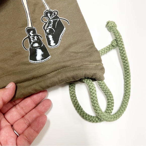 Moshi Moshi LA Womens 90s Y2K Olive Green Cropped Jogger Pant Sz XS - Picture 5 of 10